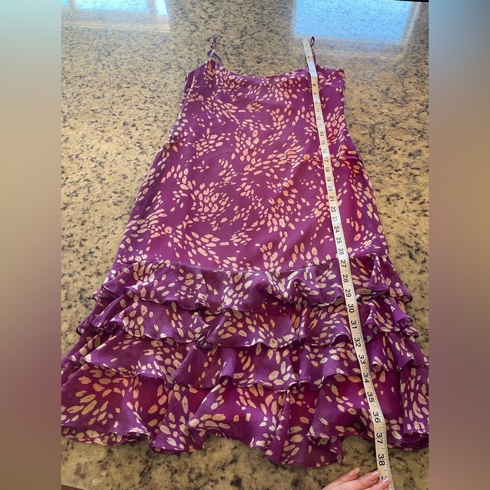 Women’s Y2K BCBG silk ruffled dress size 8 - Picture 6 of 6
